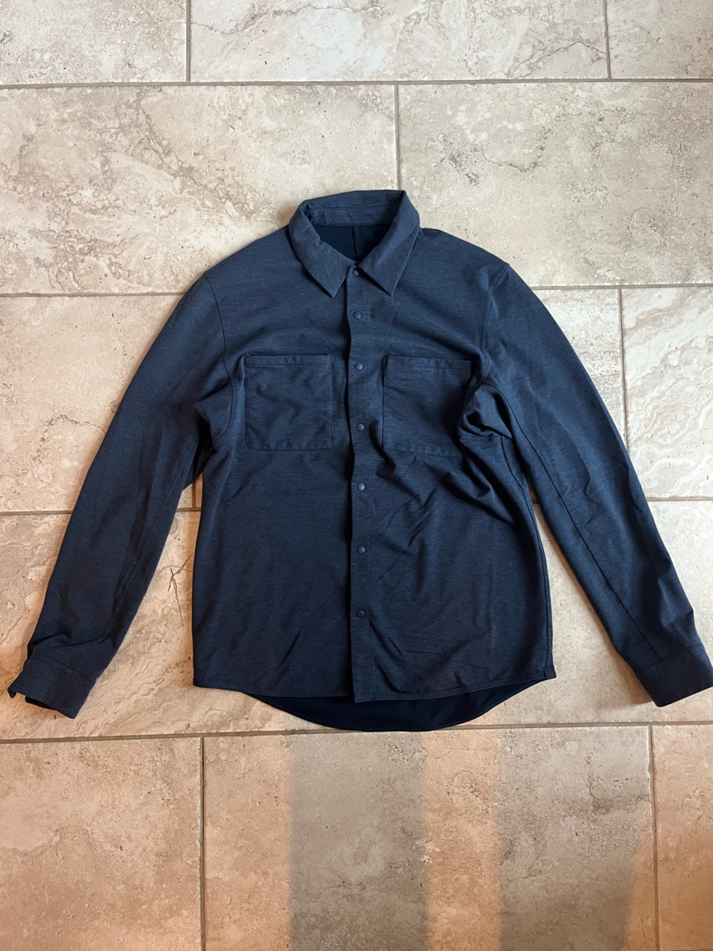 lululemon athletica Navy Lightweight Button-Up Shirt Jacket